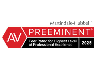 Martindale-Hubbell | AV Preeminent | Peer Rated for Highest Level of Professional Excellence | 2025